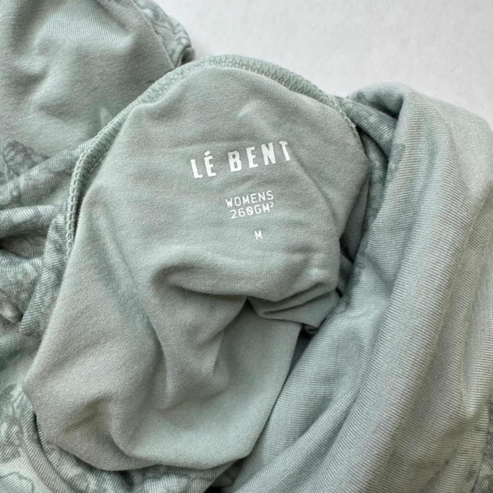 LE BENT Womens Long Sleeve Fractal Midweight High Roller in sea foam size Medium - Picture 6 of 10